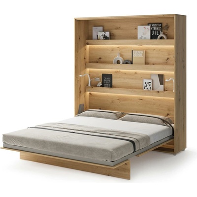 Lenart Bed Concept BC13 sklápěcí vysoká laminát světlý dub