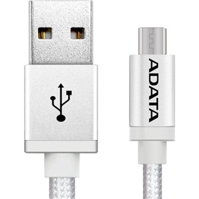 ADATA AMUCAL-100CMK-CSV Micro USB, 1m, stříbrný