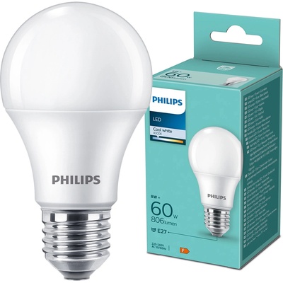 Philips LED Žiarovka Philips A60 E27/8W/230V 4000K P6440