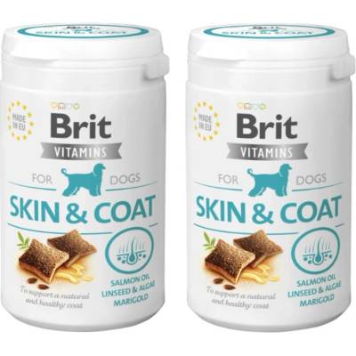 Brit Skin & Coat vitamíny pre psy 2x150 g