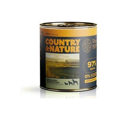 Country&Nature z morčacieho mäsa bez obilnín s brokolicou 850 g