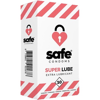 Safe - Condoms with Extra Lubricant Superlube 10 pcs