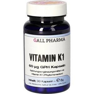 Gall Pharma Костна система - Витамин К1, 60 g х 30 капсули (07081 (3067453) GP)