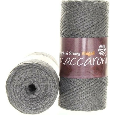 Maccaroni Abigail 5 mm Šedá