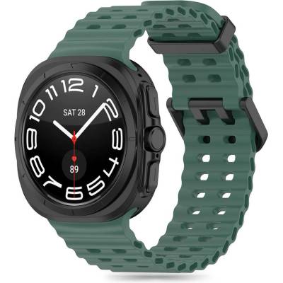 Силиконова каишка за Samsung Galaxy Watch Ultra (47mm) от Tech-Protect IconBand Pro - Army Green (5906302312313)