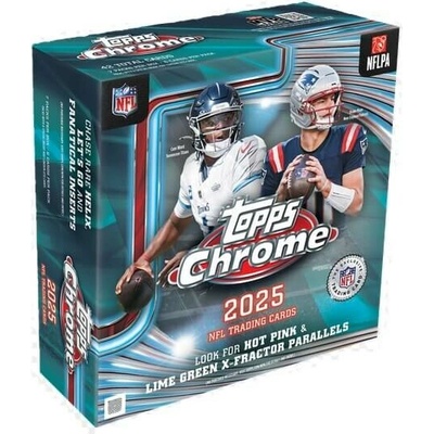 Topps 2025 Chrome Football Mega box