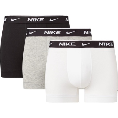 Nike Мъжки боксерки Nike 3 Pack Everyday Cotton Trunks Mens - Blk/Gry/Wht MP1