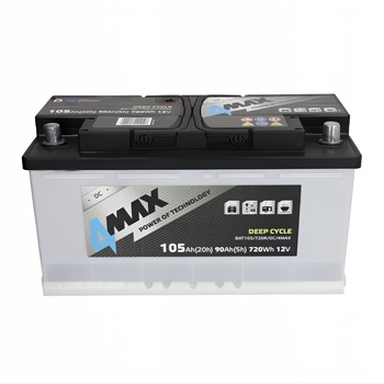 Image 1 of 4MAX Deep Cycle 105Ah 720Wh right+