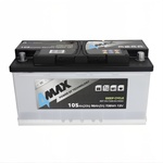 4MAX Deep Cycle 105Ah 720Wh right+ (BAT105/720R/DC/4MAX)
