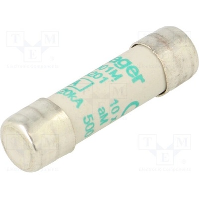 HAGER LF301M Pojistka: tavná; 10x38mm; kulatý,průmyslová; 1A; 500VAC; aM