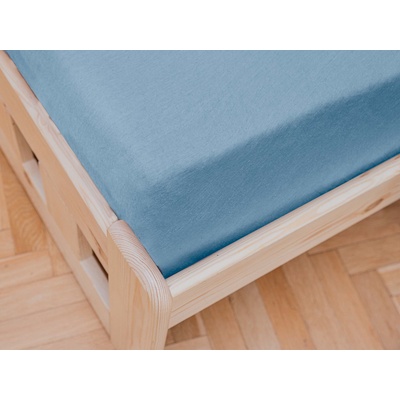 Textilomanie Jersey prostěradlo světle modré 60x120