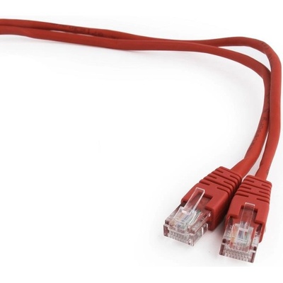 Gembird PP12-0.25M-R Patch RJ45, cat. 5e, UTP, 0,25m, červený