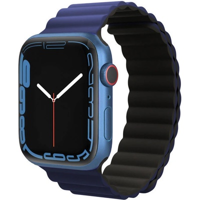 EPICO magnetický pásek pro Apple Watch 42/44/45mm, MODRÁ/černá 63418101300001