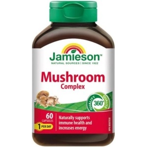 Jamieson Mushroom Complex - Комплекс гъби за холестерол, имунитет и енергия 60 капсули (IP1976)