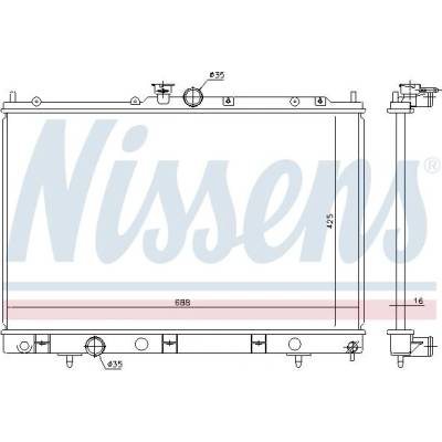 Chladič motoru NISSENS 628964