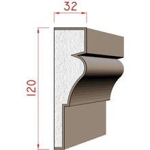 Dekora-Stuck Šambrána 120x32mm 311000