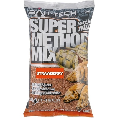 Bait-Tech Krmítková Zmes Super Method Mix 2 kg Strawberry