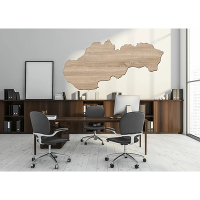 Štýlová minimalistická mapa Slovenska