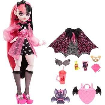 Mattel Monster High Draculaura Doll With Pink And Black Hair And Pet Bat
