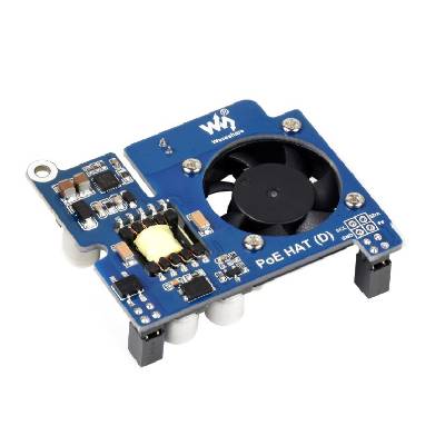Waveshare PoE HAT (D) pre Raspberry Pi 3B+/4B, kompatibilný s 802.3af