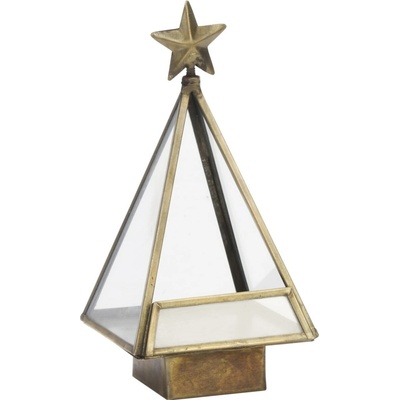 MADAM STOLTZ Kovový svietnik Christmas 17 cm