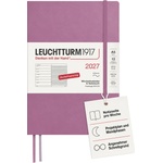Leuchtturm1917 Weekly Calendar 2027 Medium (A5) with Notebook - German Appointment Planner, Dusty Rose, Softcover, January-December 2027, Weekly Overview on the Left + Notes Page on the Right - 400066 (400066)