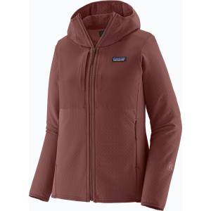 Patagonia Дамско софтшел яке Patagonia R2 CrossStrata Hoody dark ruby