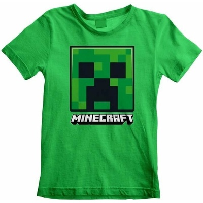 OEM dětské tričko Minecraft: Creeper Face zelená