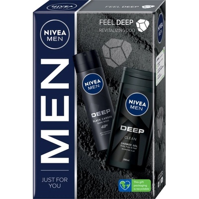 Nivea MEN Deep подаръчен комплект (за тяло) за мъже