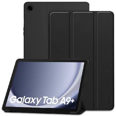 Кожен тефтер за Samsung Galaxy Tab A9 Plus 11.0 от Tech-Protect SmartCase - Черен (9319456607802)