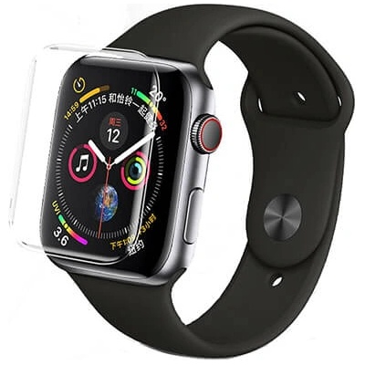 Стъклено защитно покритие с течно лепило и UV лампа за целия дисплей на Apple Watch 40мм - Nano Liquid UV Full Glue Tempered Glass (прозрачен)