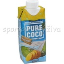 Pure Coco Kokosová voda s příchutí ananasu 330 ml
