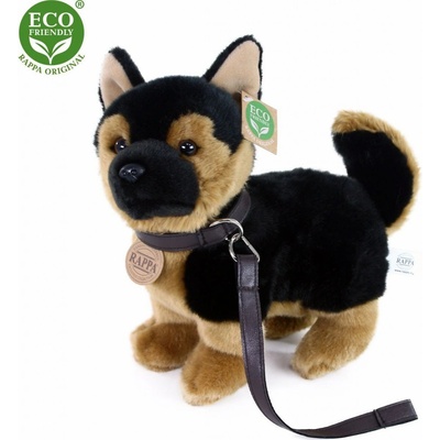 Eco-Friendly pes německý ovčák s vodítkem stojící 23 cm