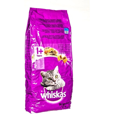 Whiskas Whiskas Суха храна за котки, за възрастни, с риба тон и зеленчуци, 14 kg