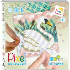 Pixelhobby Мозайка с пиксели Classic, Pixelhobby, 48x48 пиксела - Лебед (44045-Swan)