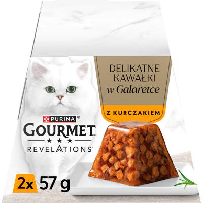 Gourmet Revelations Деликатни парченца в желе с пилешко месо 2x57g