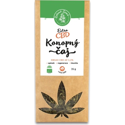 CBD Extra konopný BIO čaj CBD 3 3% 35 g