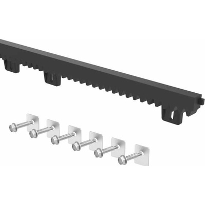 Hrebeň plastový PVC+Fe,27x20mm,L1m,max 700kg