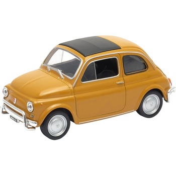 Welly Метална количка Welly - Fiat Nuova 500, жълта, 1: 34 (43606)