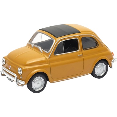 Welly Метална количка Welly - Fiat Nuova 500, жълта, 1: 34 (43606)