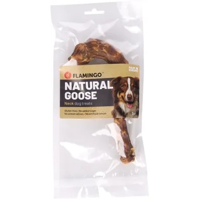Flamingo Nature Snack - Лакомство за кучета, гъша шийка 50 гр