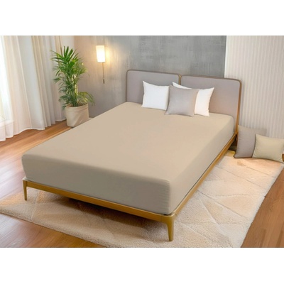 Áčko Plachta Super Stretch jersey Oriešková 140x200
