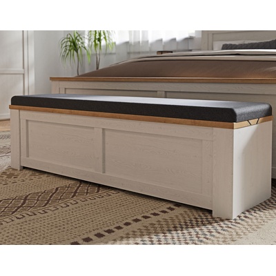 Forte Пейка four с възглавница и място за съхраниние, дъб ривиера/светла иглослистна дървесина (bhld011-m482)