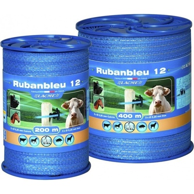 Elektrická páska RUBAN BLEU 12 mm pro elektrický ohradník Délka: 200 m