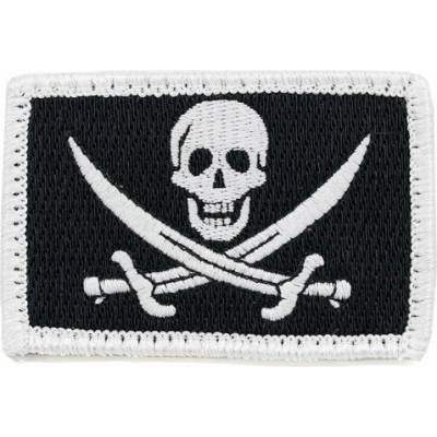 Nášivka CALICO JACK velcro ČERNÁ a BÍLÁ