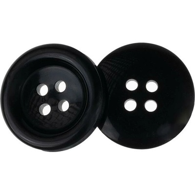 Knoflíky Žirovnice Knoflík 2 cm černý čtyři dírky, 349890I, sada 3 ks – Hledejceny.cz
