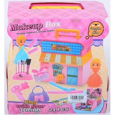 Armtoys ДЕТСКА КЪЩА-КУФАР ГРИМ И ПРИЧЕСКА 24 ЧАСТИ