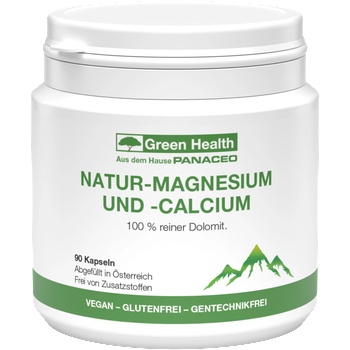 Panaceo Green Health Natural Magnesium and Calcium - 90 капсули