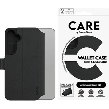 Panzer Калъф CARE - Wallet, Galaxy S25 Plus, черен (5715685016677)