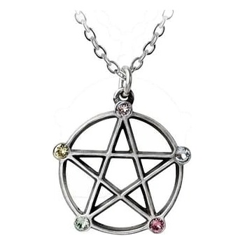 Alchemy Gothic Přívěsek pentagram Wicca P786